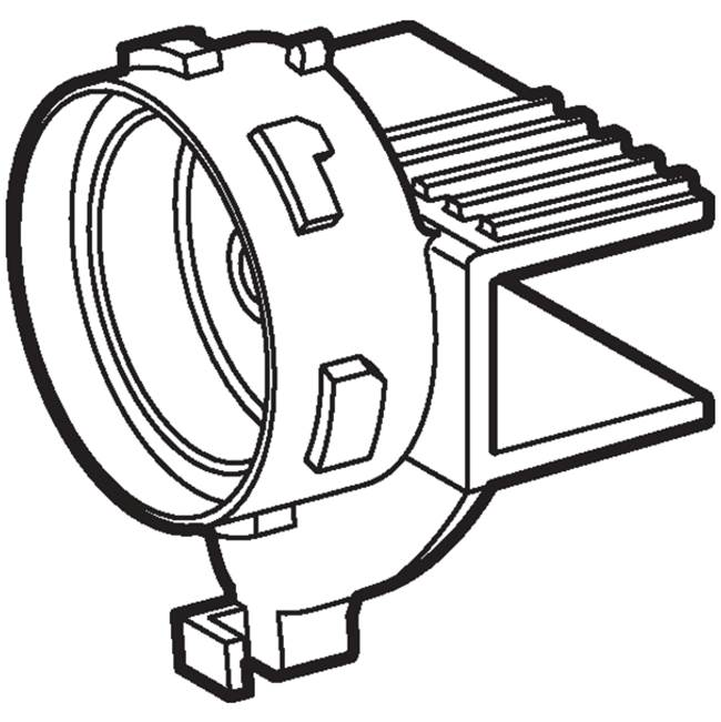 Dummy cover with seal, for Geberit urinal flush control