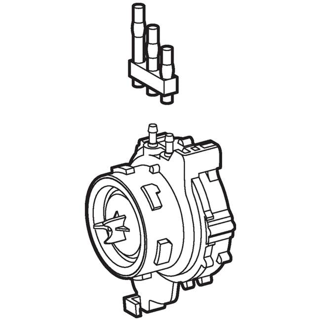 Pneumatic valve for Geberit urinal flush control