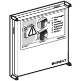 Protection box cover for Geberit urinal flush control