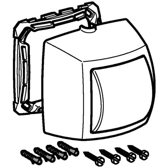 Hand-operated actuator for single flush, for Geberit WC flush control with pneumatic flush actuation: white alpine