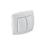 Geberit - Hand-operated actuator for dual flush, for Geberit WC flush control with pneumatic flush actuation: white alpine