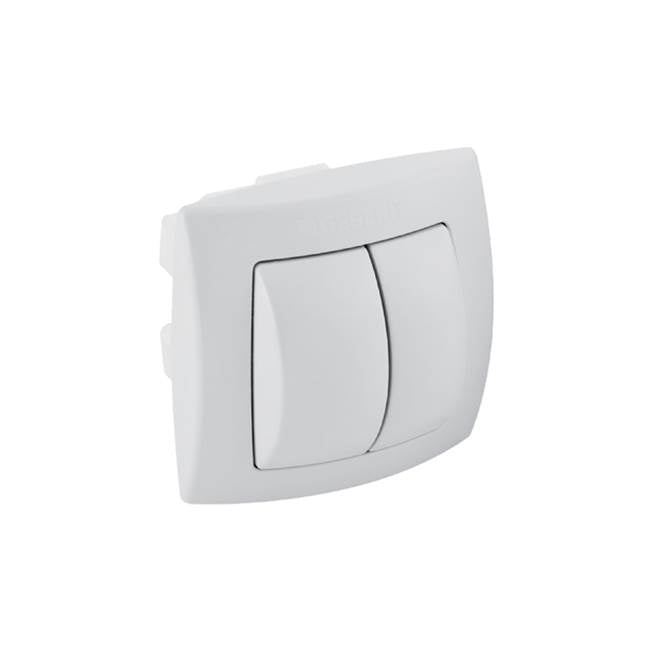 Geberit - Hand-operated actuator for dual flush, for Geberit WC flush control with pneumatic flush actuation: bright chrome / matt chrome - Chrome