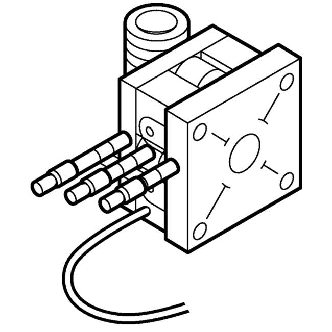 Pneumatic valve for Geberit urinal flush control