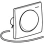 Geberit - Actuator plate Mambo for Geberit urinal flush control with pneumatic flush actuation