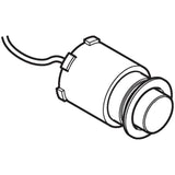 Actuator for Geberit WC flush control with pneumatic flush actuation, single flush: white alpine