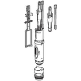 Geberit flush valve with basket