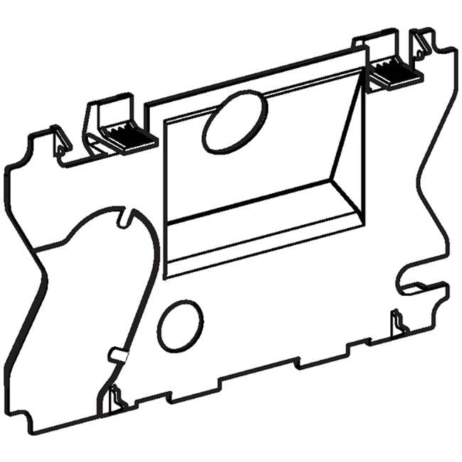Protection plate for Geberit WC flush control with electronic flush actuation
