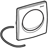 Geberit - Actuator plate Samba for Geberit urinal flush control with pneumatic flush actuation: matt chrome-plated