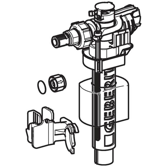 Geberit - Geberit fill valve type 380, lateral water supply connection, 3/8'', nipple made of brass