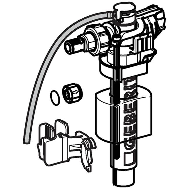 Geberit - Geberit fill valve type 380, lateral water supply connection, 3/8'', nipple made of brass