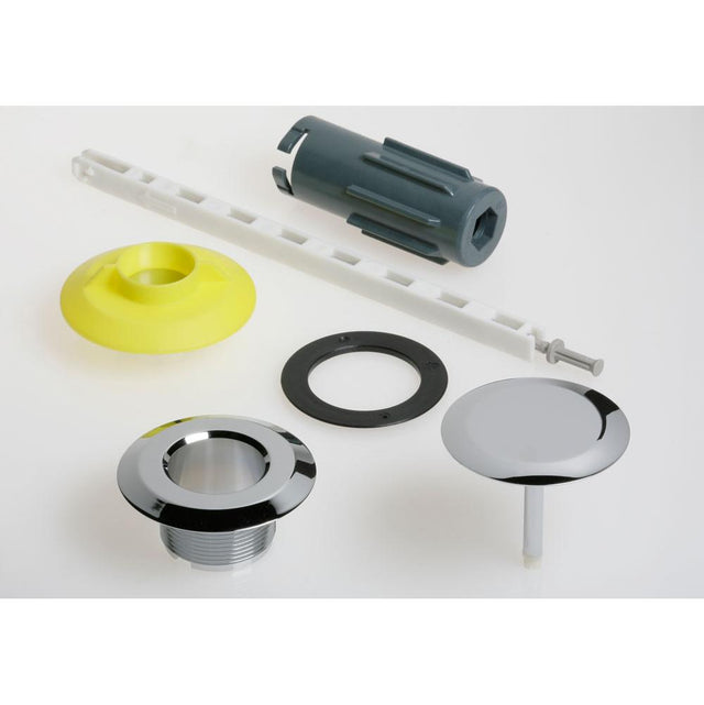 Geberit - Ready-to-fit-set d52, for Geberit bathtub drain with push actuation PushControl: bright chrome-plated