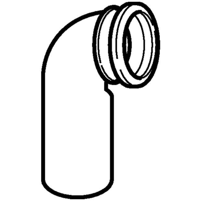 Geberit PE connection bend 90 Degrees with lip seal, extended: d90mm d1=90mm