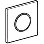 Geberit - Actuator plate type 10 for Geberit urinal flush control with pneumatic flush actuation: stainless steel brushed/polished/brushed - Stainless Steel