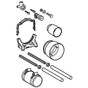 Geberit - Installation accessories for Geberit Duofix element for wall-hung WC, with Sigma concealed cistern 12 cm