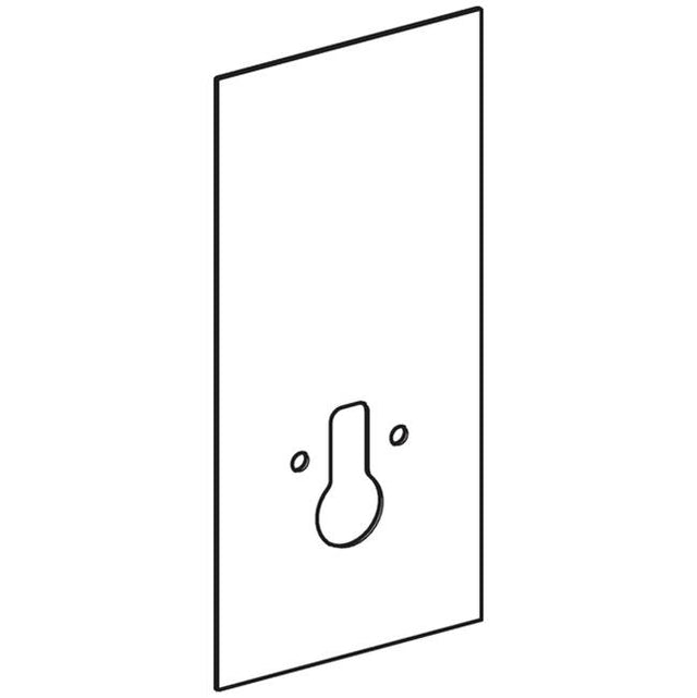 Geberit - Front cladding for Geberit Monolith sanitary module for wall-hung WC, 101 cm, toilet fastening width 18 cm: white glass