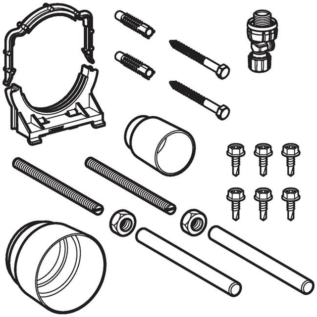 Geberit - Installation accessories for Geberit Duofix element for wall-hung WC, with Sigma concealed cistern 8 cm