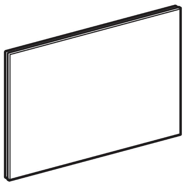 Geberit - Geberit actuator plate Sigma80 for dual flush: black glass - Black