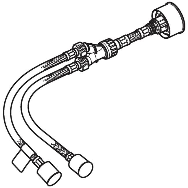 Geberit - Reinforced braided hose for hydraulic servo lifter, for Geberit Omega concealed cistern 12 cm