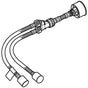 Geberit - Reinforced braided hose for hydraulic servo lifter, for Geberit Omega concealed cistern 12 cm