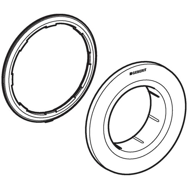 Geberit - Collar for Geberit remote flush actuation type 01, concealed actuator: white alpine