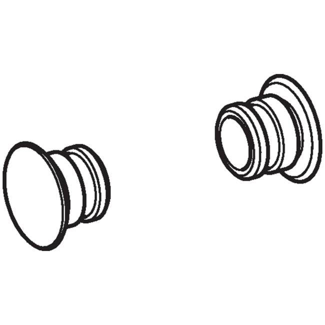 Set of fixing bolts made of plastic, for Geberit Monolith side cladding (2 pc.): mid-grey pearl mica