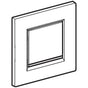 Geberit - Actuator plate type 30 for Geberit urinal flush control with pneumatic flush actuation: bright chrome / matt chrome / bright chrome