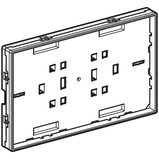 Geberit - Support plate with sight frame, for Geberit cover plate Omega, surface-even: bright chrome-plated