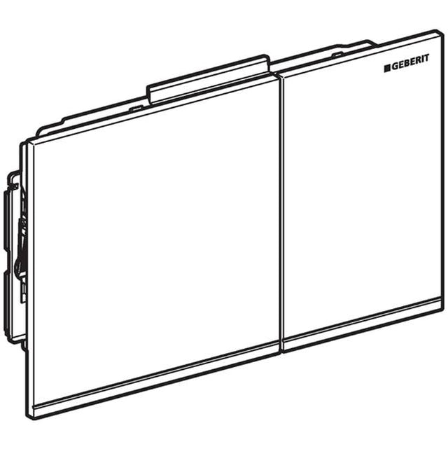Geberit - Geberit actuator plate Sigma60 for dual flush: brushed chrome