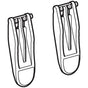 Geberit - Set of rockers for Geberit actuator plate Sigma60 (2 pc.)