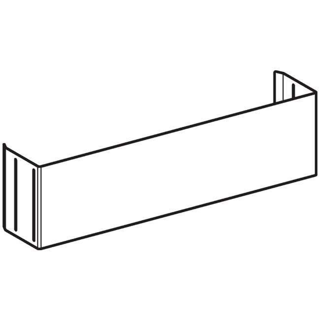Base cover, stainless steel, for Geberit Monolith sanitary modules for WCs
