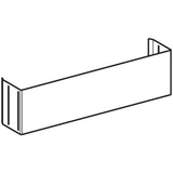 Base cover, stainless steel, for Geberit Monolith sanitary modules for WCs