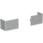 Geberit - Cover, bottom, for Geberit Monolith sanitary module for floor-standing WC: mid-grey pearl mica