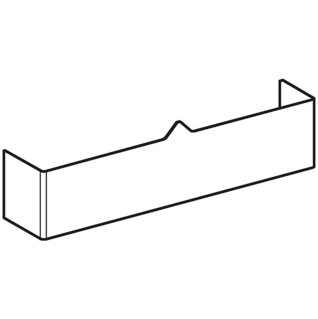 Cover, bottom, for Geberit Monolith sanitary module for wall-hung WC: mid-grey pearl mica