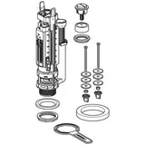 Geberit flush valve type 290, dual flush: bright chrome-plated