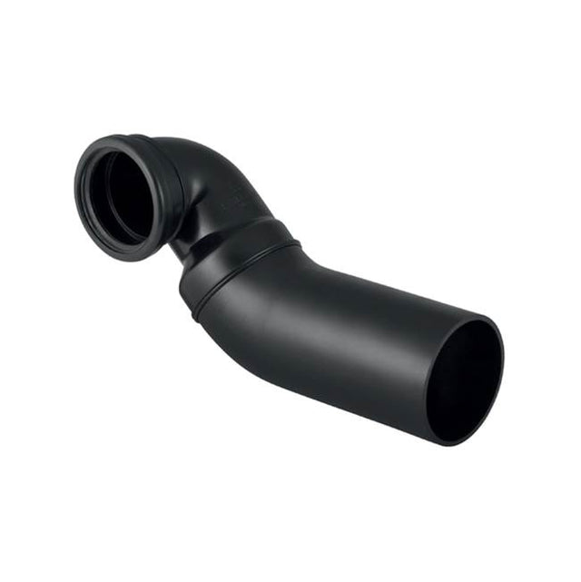 Geberit - Geberit PE connection bend 90 Degrees for wall-hung WC, offset to the left, with extension: d90mm d1=90mm
