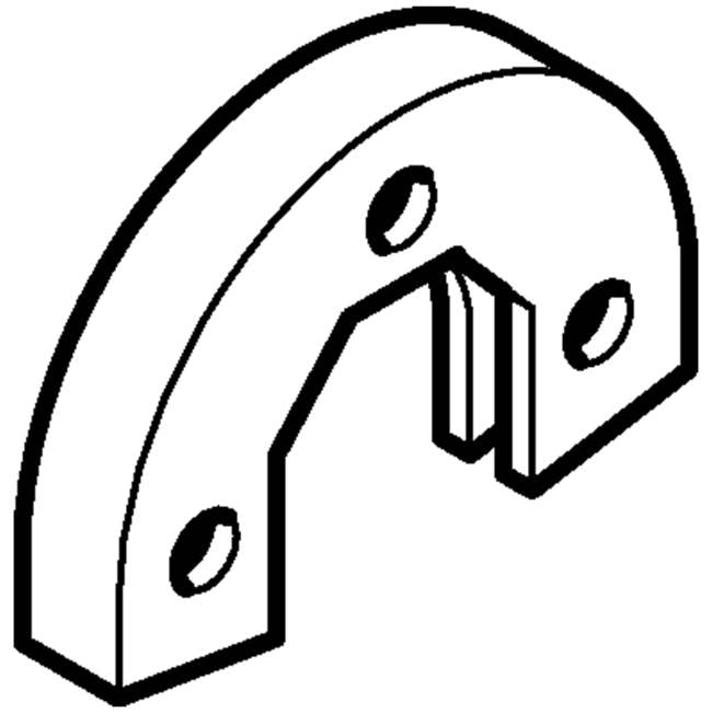 Sound insulation base for Geberit tap connector, straight