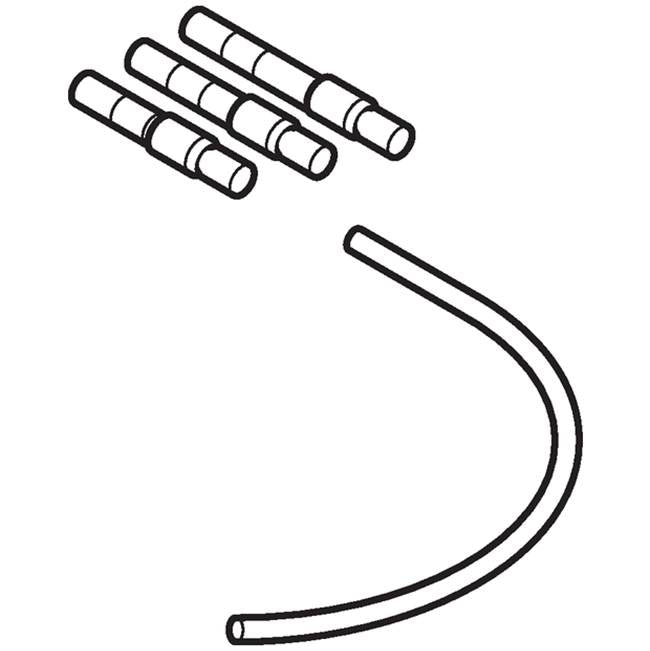Set of nozzles for Geberit urinal flush control