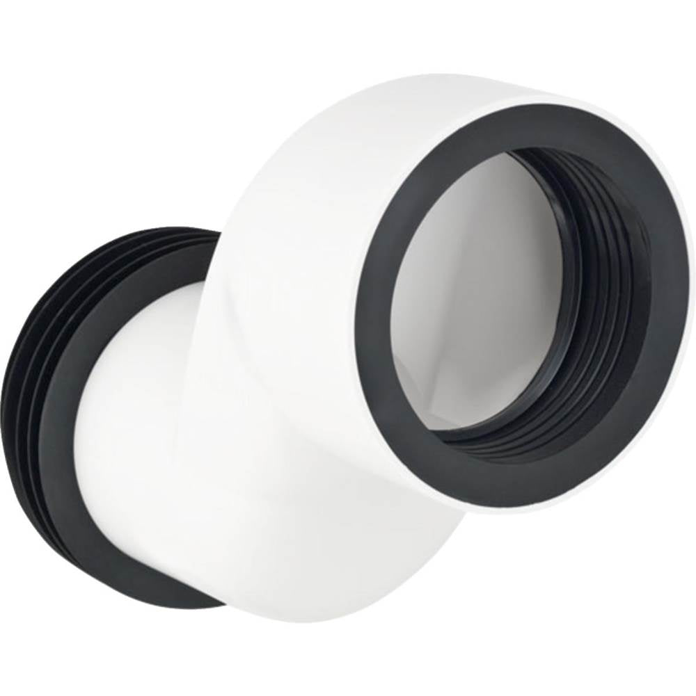 Geberit - Geberit straight connector set for wall-hung WC, stepped by 7 cm: white alpine