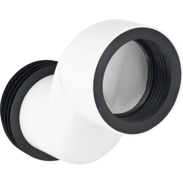 Geberit - Geberit straight connector set for wall-hung WC, stepped by 7 cm: white alpine