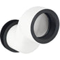 Geberit - Geberit straight connector set for wall-hung WC, stepped by 7 cm: white alpine