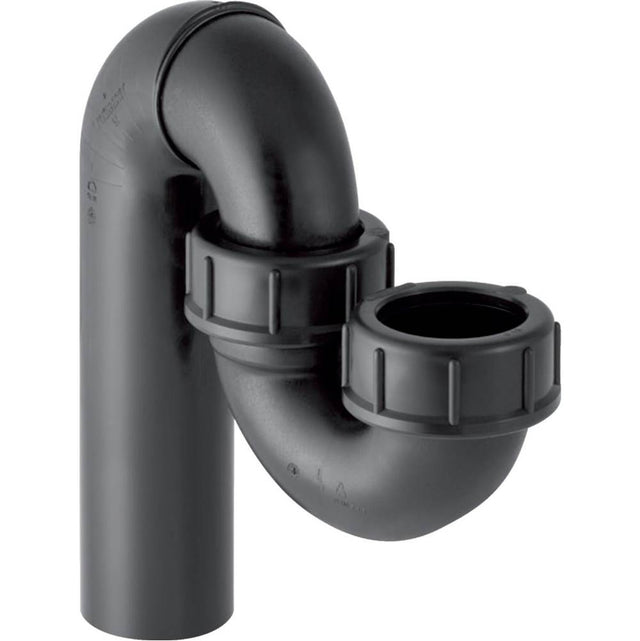 Geberit - Geberit P-trap for sink, with compression joint, vertical inlet and vertical outlet: d=50mm, d1=50mm, black