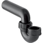 Geberit - Geberit P-trap for sink, with compression joint, vertical inlet and horizontal outlet: d=50mm, d1=56mm, black
