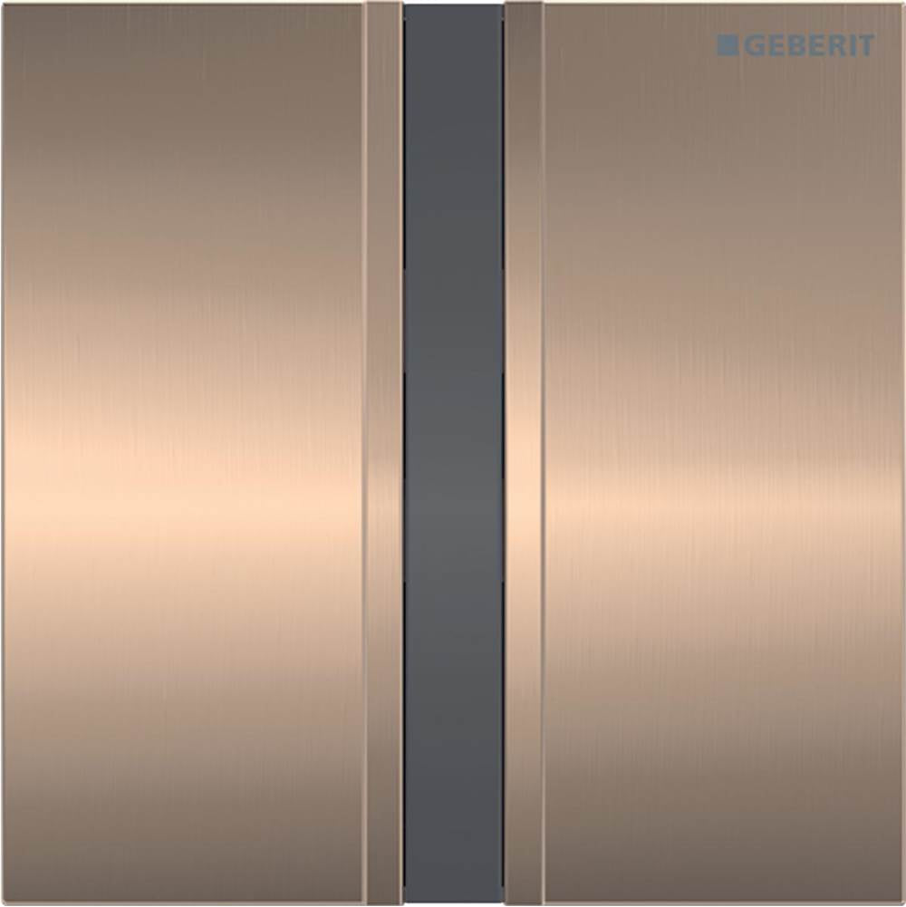 Geberit - Geberit cover plate type 50: red gold / brushed - Red Gold, Brushed,