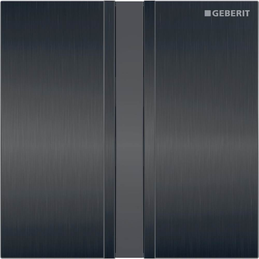 Geberit - Geberit cover plate type 50: black chrome / brushed - Black Chrome, Brushed,