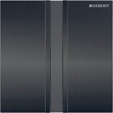 Geberit - Geberit cover plate type 50: black chrome / brushed - Black Chrome, Brushed,