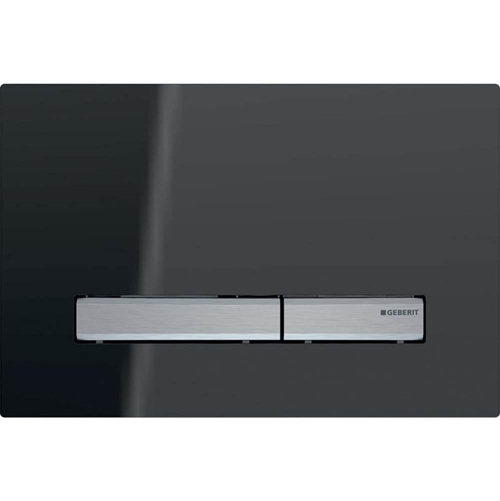 Geberit - Geberit actuator plate Sigma50 for dual flush, metal colour chrome- plated: chrome-plated, lava - Lava