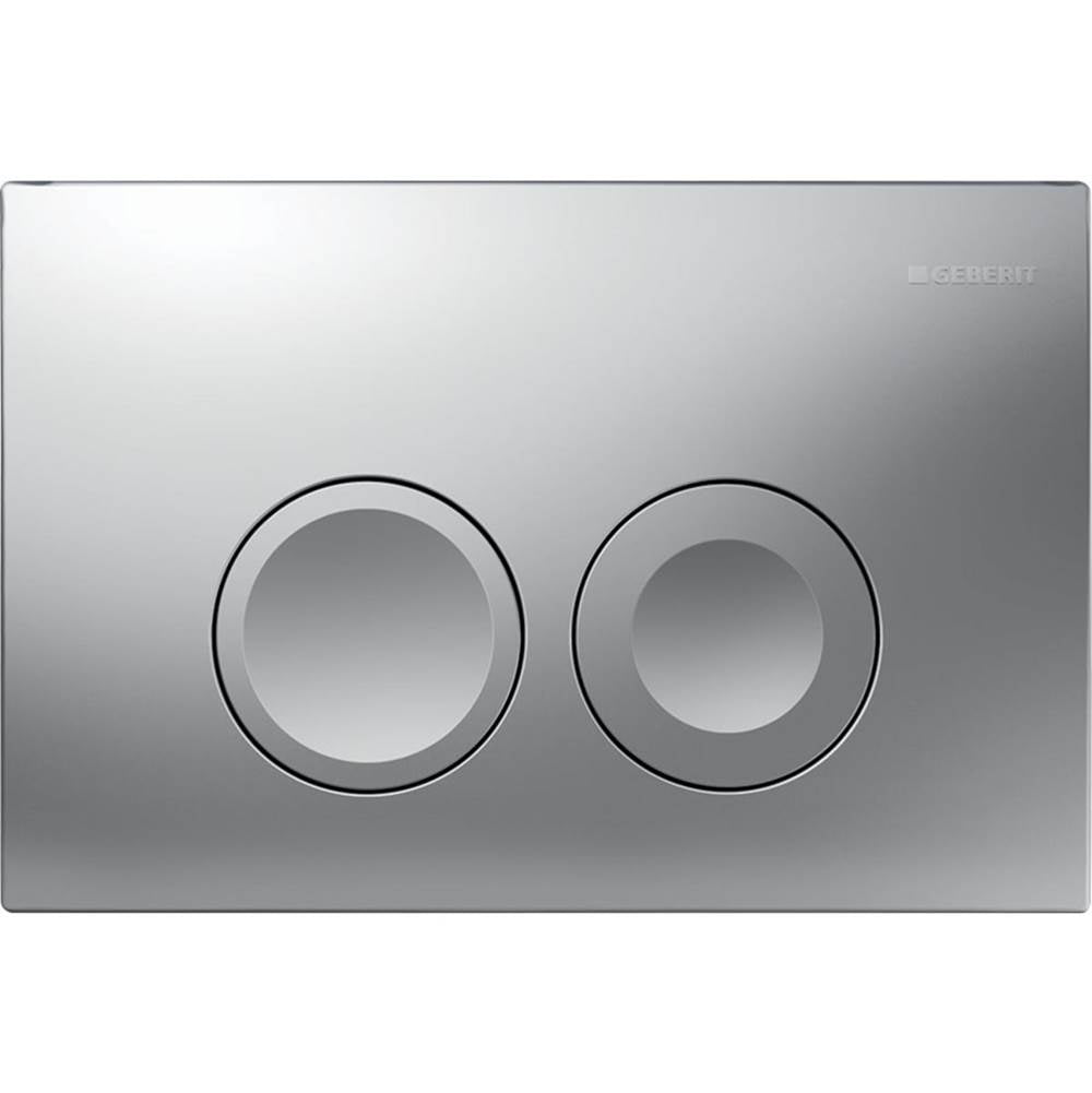 Geberit - Delta25 Actuator Plate, For Dual Flush Matte Chrome-Plated - Chrome