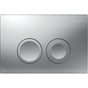 Geberit - Delta25 Actuator Plate, For Dual Flush Matte Chrome-Plated - Chrome
