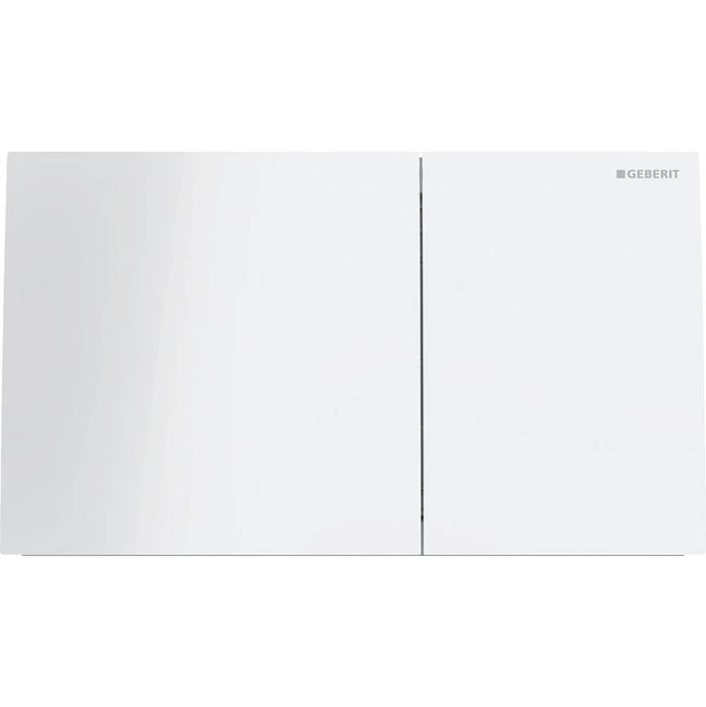 Geberit - Act Pl Sigma70 Dual Glass White - White Glass