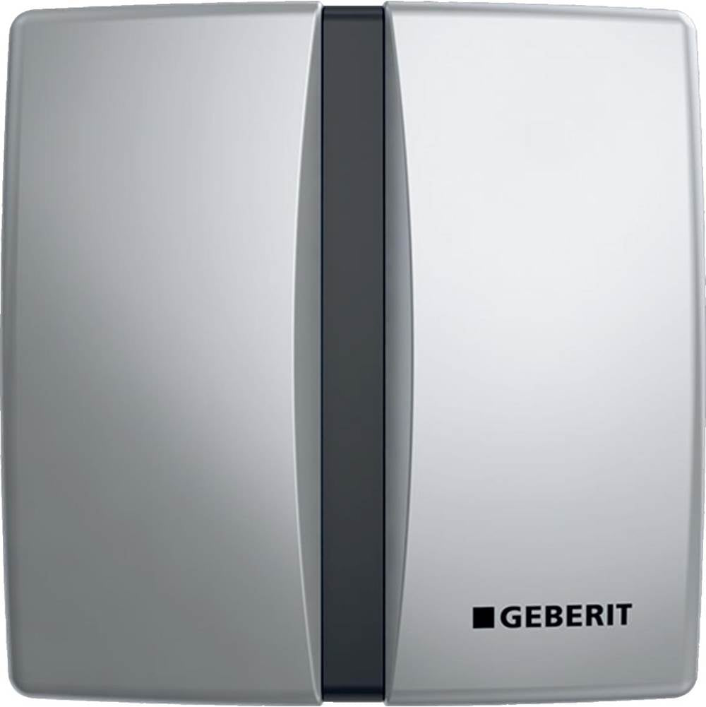 Geberit - Urinal Flush Control With Electronic Flush Actuation, Battery Operation, Actuator Plate Made Of Die-Cast Zinc, Basic Matte Chrome-Plated - Chrome